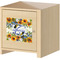 Sunflowers Square Wall Decal on Wooden Cabinet
