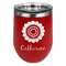 Sunflowers Stemless Stainless Steel Wine Tumbler - Red - Double Sided (Personalized)