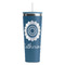 Sunflowers RTIC Everyday Tumbler with Straw - 28oz - Steel Blue - Double-Sided (Personalized)