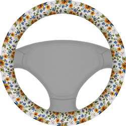 Sunflowers Steering Wheel Cover (Personalized)