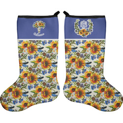 Sunflowers Holiday Stocking - Double-Sided - Neoprene (Personalized)
