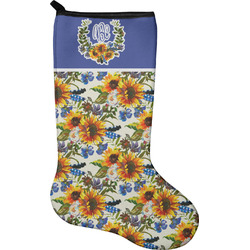 Sunflowers Holiday Stocking - Single-Sided - Neoprene (Personalized)