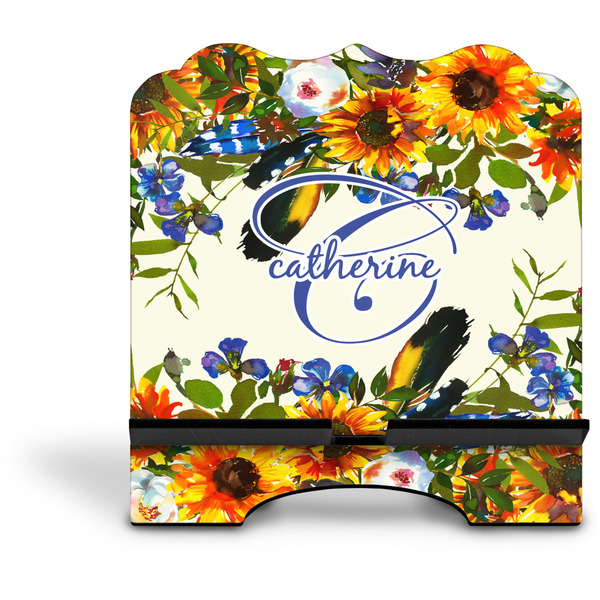 Sunflowers Stylized Tablet Stand - Front without iPad
