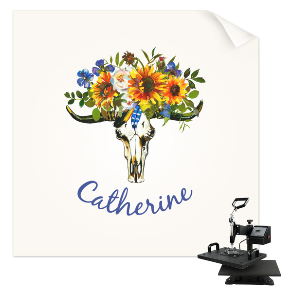 Custom Sunflowers Sublimation Transfer - Shirt Back / Men (Personalized)