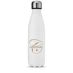 Sunflowers Water Bottle - 17 oz. - Stainless Steel - Full Color Printing (Personalized)