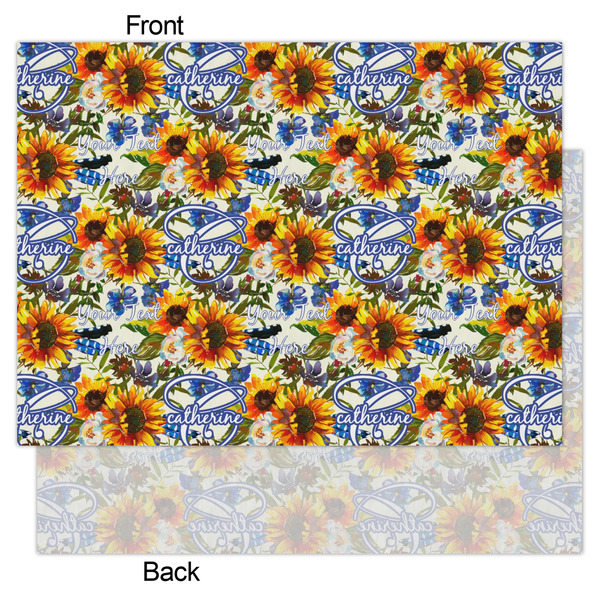 Sunflowers Tissue Paper - Heavyweight - Large - Front & Back
