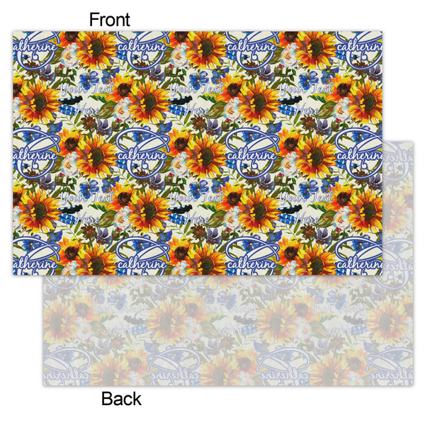 Sunflowers Tissue Paper - Heavyweight - Small - Front & Back