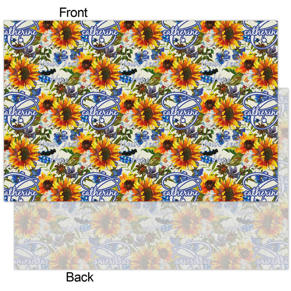 Sunflowers Tissue Paper - Heavyweight - XL - Front & Back