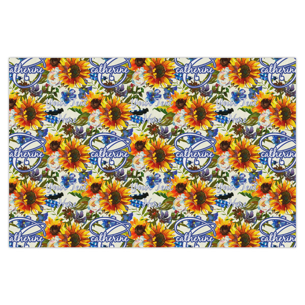 Custom Sunflowers Tissue Paper Sheets - X-Large - Heavyweight (Personalized)