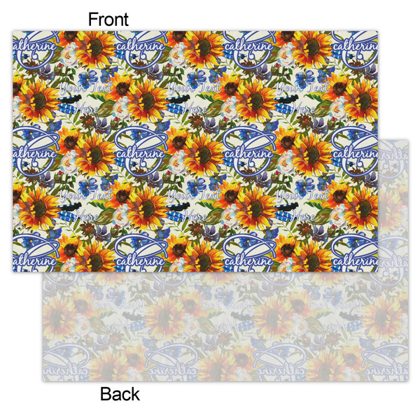 Sunflowers Tissue Paper - Lightweight - Small - Front & Back