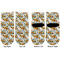 Sunflowers Toddler Ankle Socks - Double Pair - Front and Back - Apvl