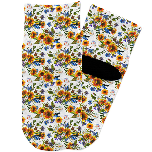 Custom Sunflowers Toddler Ankle Socks