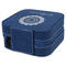 Sunflowers Travel Jewelry Boxes - Leather - Navy Blue - View from Rear