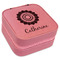 Sunflowers Travel Jewelry Boxes - Pink Leather (Personalized)