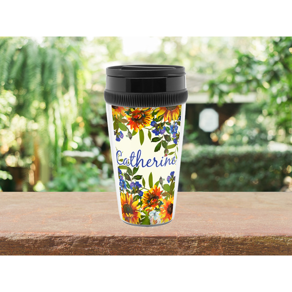 Sunflowers Travel Mug Lifestyle (Personalized)