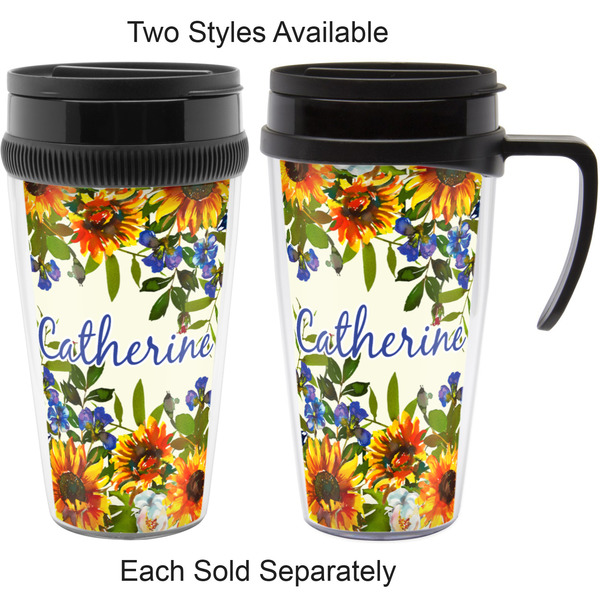 Sunflowers Travel Mugs - with & without Handle