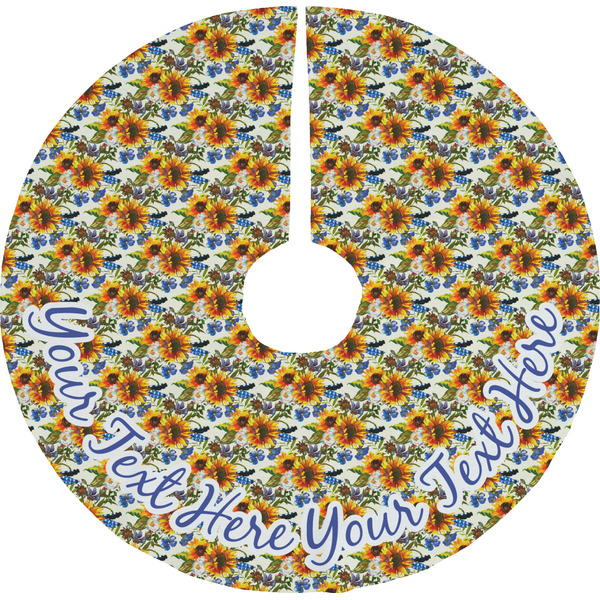Custom Sunflowers Tree Skirt (Personalized)