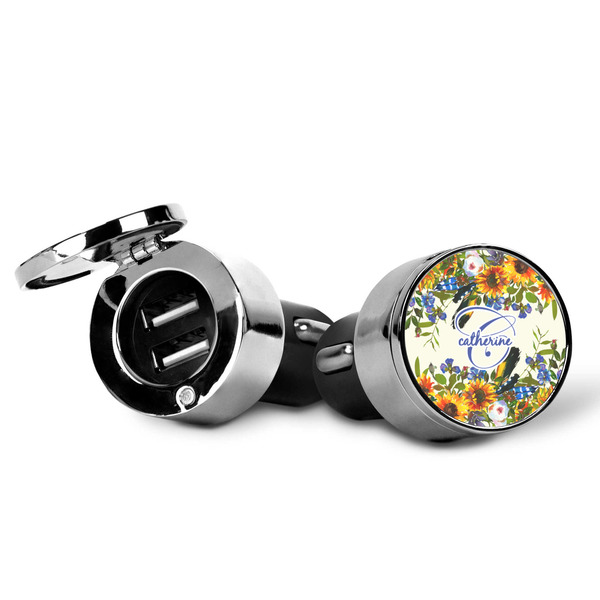 Sunflowers USB Car Charger - Open & Closed