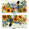 Sunflowers Vinyl Check Book Cover - Front and Back