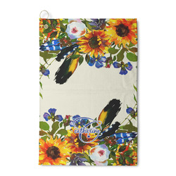 Sunflowers Waffle Weave Golf Towel (Personalized)