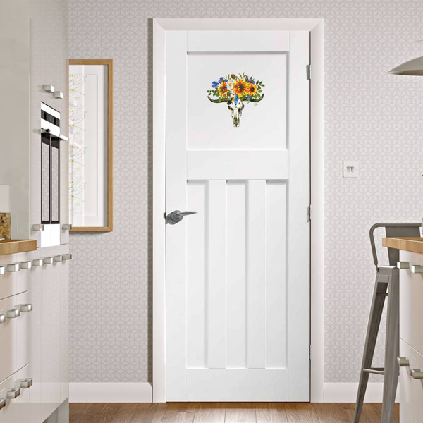 Sunflowers Wall Graphic on Door