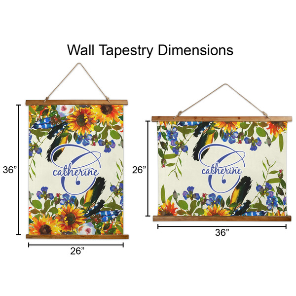 Sunflowers Wall Hanging Tapestries - Parent/Sizing