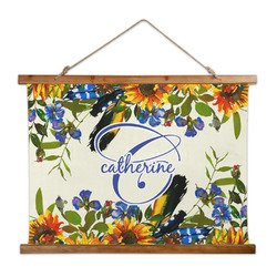 Sunflowers Wall Hanging Tapestry - Wide (Personalized)