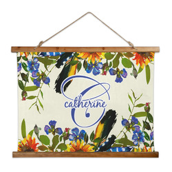 Sunflowers Wall Hanging Tapestry - Wide (Personalized)