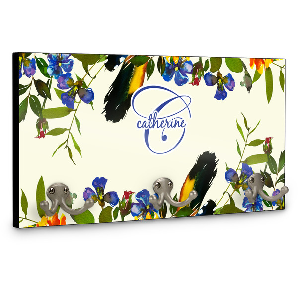 Sunflowers Wall Mounted Coat Hanger - Side View