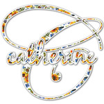 Sunflowers Name & Initial Decal - Custom Sized (Personalized)