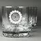 Sunflowers Whiskey Glasses Set of 4 - Engraved Front