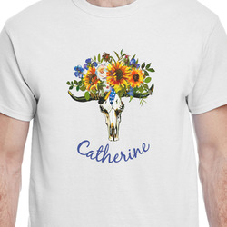Sunflowers T-Shirt - White - Large (Personalized)