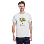 Sunflowers T-Shirt - White - Medium (Personalized)