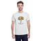 Sunflowers White Crew T-Shirt on Model - Front