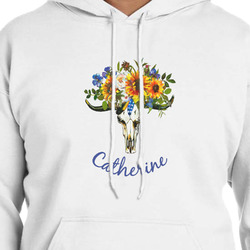 Sunflowers Hoodie - White - Large (Personalized)