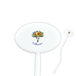 Sunflowers Oval Plastic Stir Sticks (Personalized)