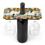 Sunflowers Wine Bottle & Glass Holder (Personalized)