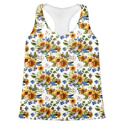 Sunflowers Womens Racerback Tank Top - Large