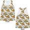 Sunflowers Womens Racerback Tank Tops - Medium - Front and Back
