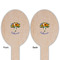 Sunflowers Wooden Food Pick - Oval - Double Sided - Front & Back