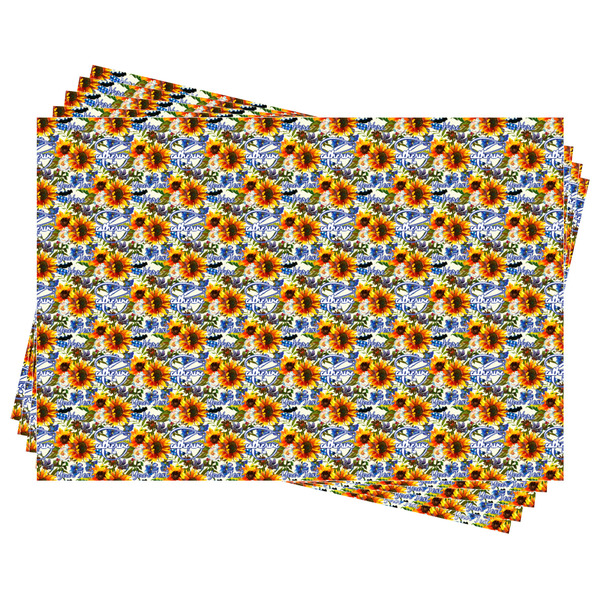 Sunflowers Wrapping Paper - Front & Back - Sheets Approval