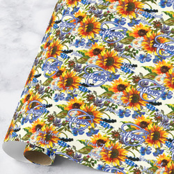 Sunflowers Wrapping Paper Roll - Large (Personalized)