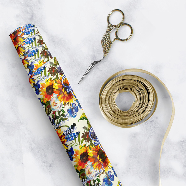 Sunflowers Wrapping Paper Rolls - Lifestyle 1