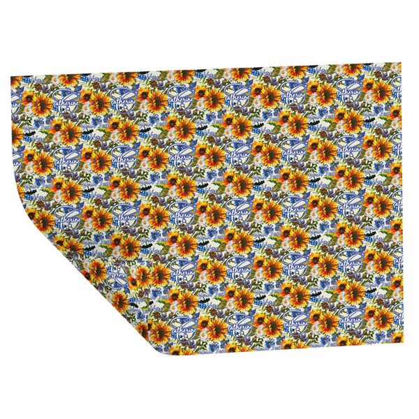 Custom Sunflowers Wrapping Paper Sheets - Double-Sided - 20" x 28" (Personalized)