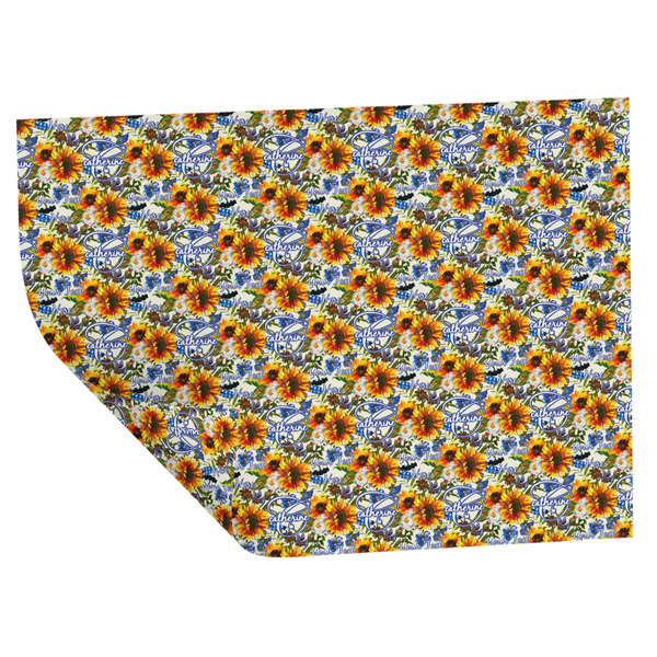 Sunflowers Wrapping Paper Sheet - Double Sided - Folded