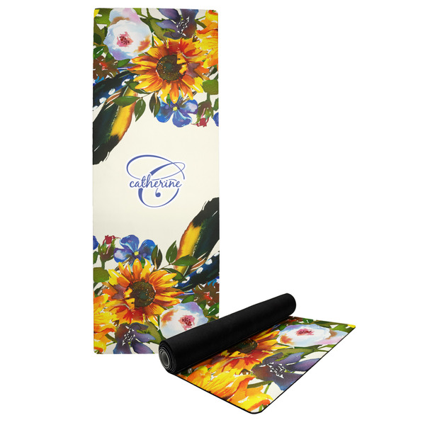 Custom Sunflowers Yoga Mat (Personalized)