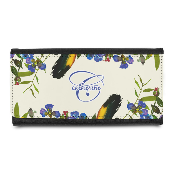 Custom Sunflowers Leatherette Ladies Wallet (Personalized)
