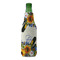 Sunflowers Zipper Bottle Cooler - FRONT (bottle)