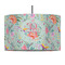 Exquisite Chintz 12" Drum Pendant Lamp - Fabric (Personalized)