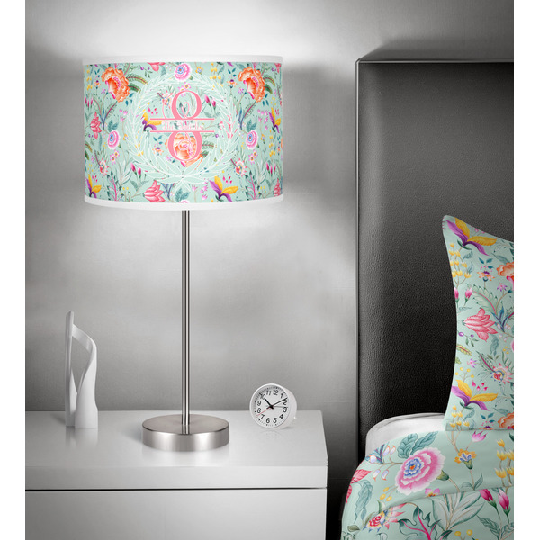 Exquisite Chintz 13 inch drum lamp shade - in room